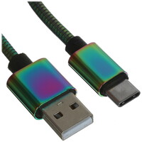 Кабель DEXP USB Type-C - USB Type-A разноцветный 1.5 м
