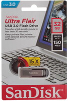 Память USB Flash 32 ГБ SanDisk Ultra Flair [SDCZ73-032G-G46]