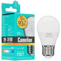 Лампа светодиодная Camelion LED E27/G45/10w/830
