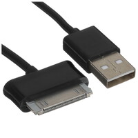 Кабель FinePower 30-pin Samsung - USB Type-A черный 1 м