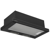 Вытяжка телескопическая KRONA KAMILLA 600 2DN BL GLASS черный/черный