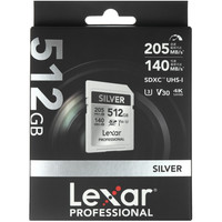Карта памяти Lexar Professional Silver SDXC 512 ГБ [LSDSILV512G-RNNNC]