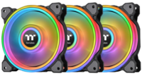 Комплект вентиляторов Thermaltake Riing Quad 14 RGB Radiator Fan TT Premium Edition [CL-F089-PL14SW-A] черный