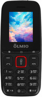 Сотовый телефон Olmio A15 черный/красный