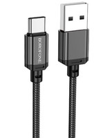 Кабель Borofone USB Type-C - USB Type-A черный 2 м