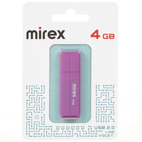 Память USB Flash 4 ГБ Mirex LINE VIOLET [13600-FMULVT04]