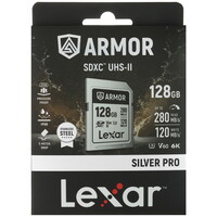 Карта памяти Lexar Armor Silver Pro SDXC 128 ГБ [LSDAMSP128G-RNNNG]