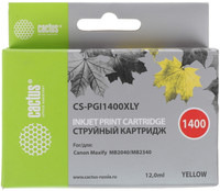 Картридж Cactus CS-PGI1400XLY желтый