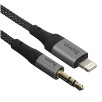 Кабель   Hoco Lightning - jack 3.5 мм черный