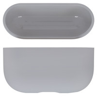 Чехол vlp  для Apple AirPods Pro, Apple AirPods Pro (2nd generation) USB-C, Kenshi AIR-01, серый