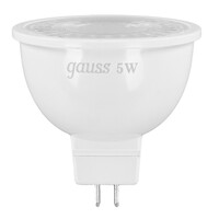 Лампа светодиодная Gauss MR16 5W 530lm 4100K GU5.3