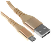 Кабель DEXP micro USB-B - USB Type-A золотистый
