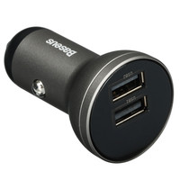 Автомобильное ЗУ Baseus Digital Display серый