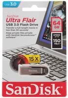 Память USB Flash 64 ГБ SanDisk Ultra Flair [SDCZ73-064G-G46]