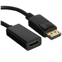 Переходник однонаправленный Aceline HDMI - DisplayPort, 0.2 м