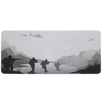 Коврик Aceline Soldiers 01 Black&White (XL) разноцветный
