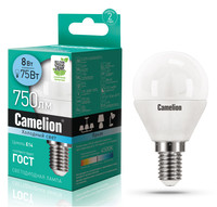 Лампа светодиодная Camelion LED G45-8w-845-E14