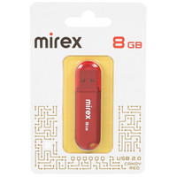 Память USB Flash 8 ГБ Mirex CANDY RED [13600-FMUCAR08]