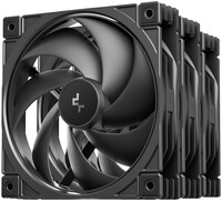 Комплект вентиляторов DEEPCOOL FD12 V2 3IN1 [R-FD12V2-BKNPN3-G] черный