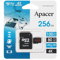 Карта памяти Apacer microSDXC 256 ГБ [AP256GMCSX10U8-R]