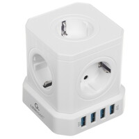 Сетевой фильтр Cablexpert TWR-5-U4-W-2 белый