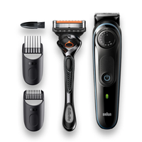 Триммер Braun BT5340 черный/голубой