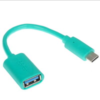 Кабель DEXP USB Type-C - USB Type-A зеленый 0.15 м