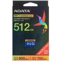 Карта памяти ADATA Premier Extreme SD7.1 microSDXC 512 ГБ [UD512GEX3L1-C]