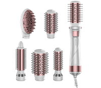 Фен-щетка Cecotec CeramicCare Pro Gyro серебристый/розовый