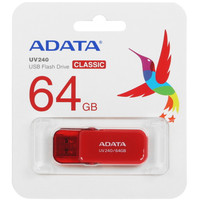 Память USB Flash 64 ГБ ADATA UV240 [AUV240-64G-RRD]