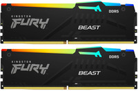 Оперативная память Kingston FURY Beast Black RGB [KF568C34BBEAK2-32] 32 ГБ