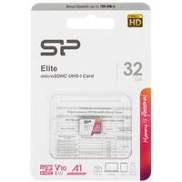Карта памяти Silicon Power Elite microSDHC 32 ГБ [SP032GBSTHBV1V20]