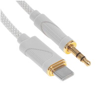 Кабель   Hoco USB Type-C - jack 3.5 мм серый