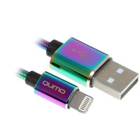Кабель QUMO Lightning 8-pin - USB Type-A разноцветный