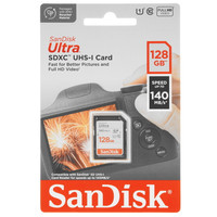 Карта памяти SanDisk Ultra SDXC 128 ГБ [SDSDUNB-128G-GN6IN]