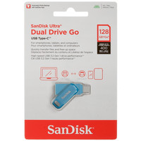 Память OTG USB Flash 128 ГБ SanDisk Ultra Dual Drive Go [SDDDC3-128G-G46NBB]