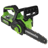 Аккумуляторная цепная пила GreenWorks G24CS25K4  шина - 25 см (10")