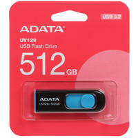 Память USB Flash 512 ГБ ADATA UV128 [AUV128-512G-RBE]