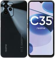 6.6" Смартфон realme C35 128 ГБ черный