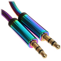 Кабель   DEXP jack 3.5 мм - jack 3.5 мм фиолетовый
