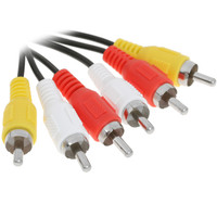 Кабель   Aceline 3RCA - 3RCA черный