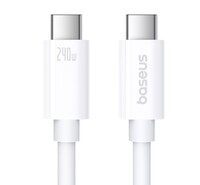 Кабель Baseus USB Type-C - USB Type-C белый 1 м