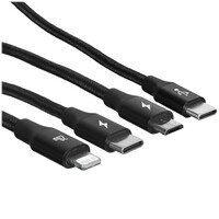 Кабель Baseus Lightning 8-pin, micro USB-B, USB Type-C - USB Type-C черный 1.5 м