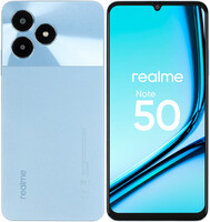 6.74" Смартфон realme Note 50 64 ГБ голубой
