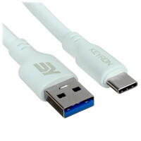 Кабель KEYRON USB Type-C - USB Type-A голубой 1.5 м
