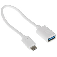 Кабель DEXP USB Type-C - USB Type-A белый 0.15 м