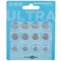 Набор батареек FinePower Ultra LR41 (AG3/G3/LR736/392A/192), LR43 (AG12/G12/LR1142/386A/186), LR44 (AG13/G13/LR1154/357A/A76), LR54 (AG10/G10/LR1130/389A/189)