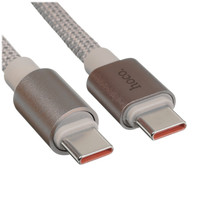 Кабель Hoco Lightning 8-pin, USB Type-C - USB Type-C серый 1.2 м