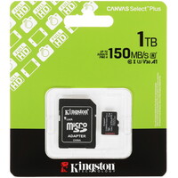 Карта памяти Kingston microSDXC 1000 ГБ [SDCS3/1TB]