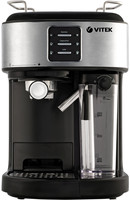 Кофеварка рожковая Vitek Metropolis VT-8489 серебристый